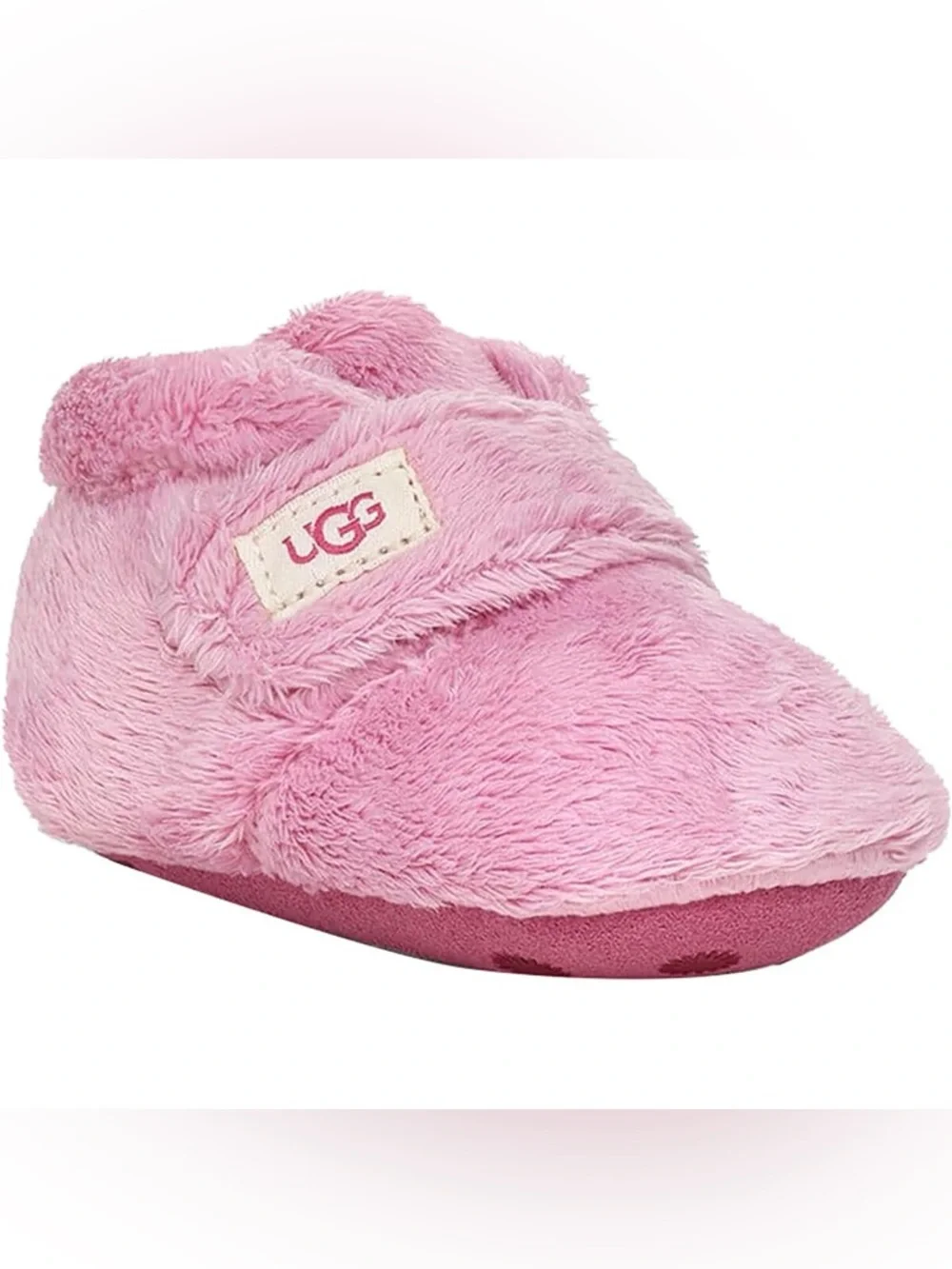 UGG Bixbee Bootie Fuzzy Soft Boots Shoes Pink Fleece- Infant Girls'